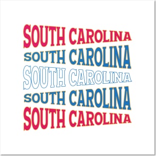 TEXT ART USA SOUTH CAROLINA Posters and Art